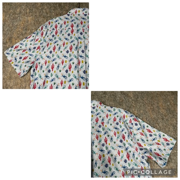 Johnnie-O Sedona Top Shelf Southwest Casual Preppy Fun Vacation Shirt - Sz M - Picture 10 of 15